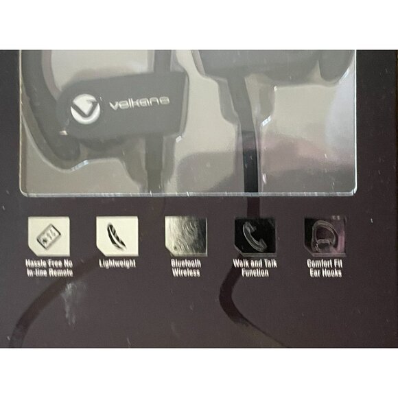 Volkano Race Series Wireless Bluetooth Stereo Earphones, Black (VK-1008-BK) - Picture 6 of 9